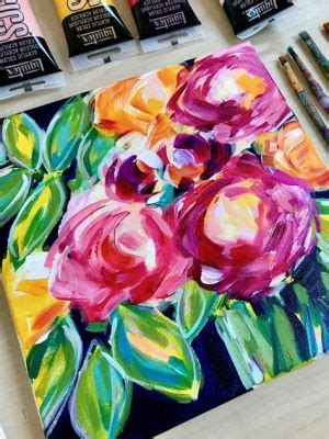 How to Paint Flowers in Acrylics: A Journey Through Colors and Chaos