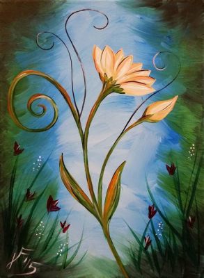 How to Paint Flowers with Acrylics on Canvas: Exploring the Intersection of Art and Nature